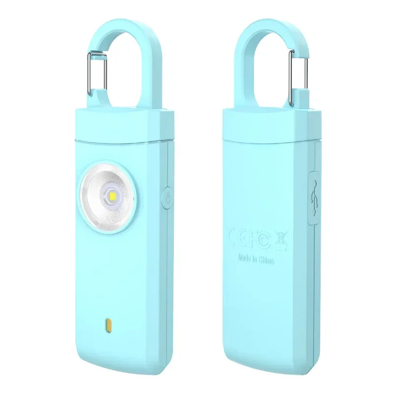 Personal Alarm Keychain - Lanterna led de autodefesa, chaveiro recarregável