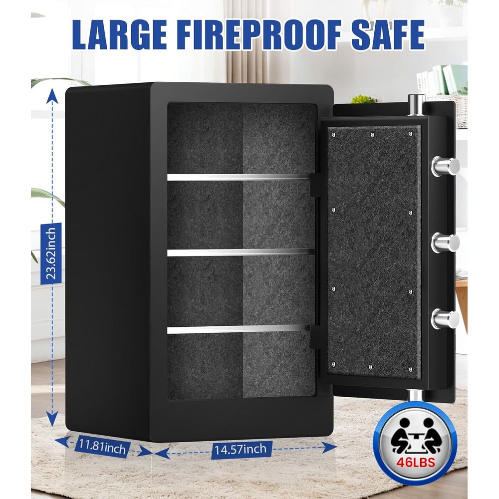 Cofre Biométrico Grande com 35 - Fire Safe Document avaliação e preço