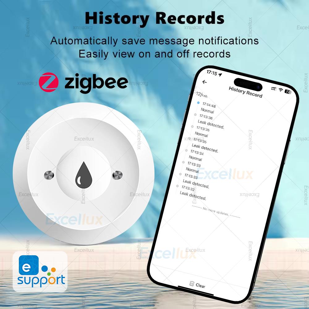 Ewelink zigbee 3.0 sensor de á - Water Alarm Sensor avaliação e preço