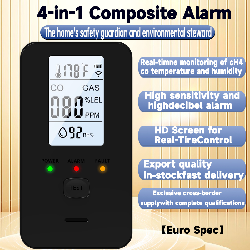 Detector de gás 4 em 1, alarme - Co Detector Plug avaliação e preço