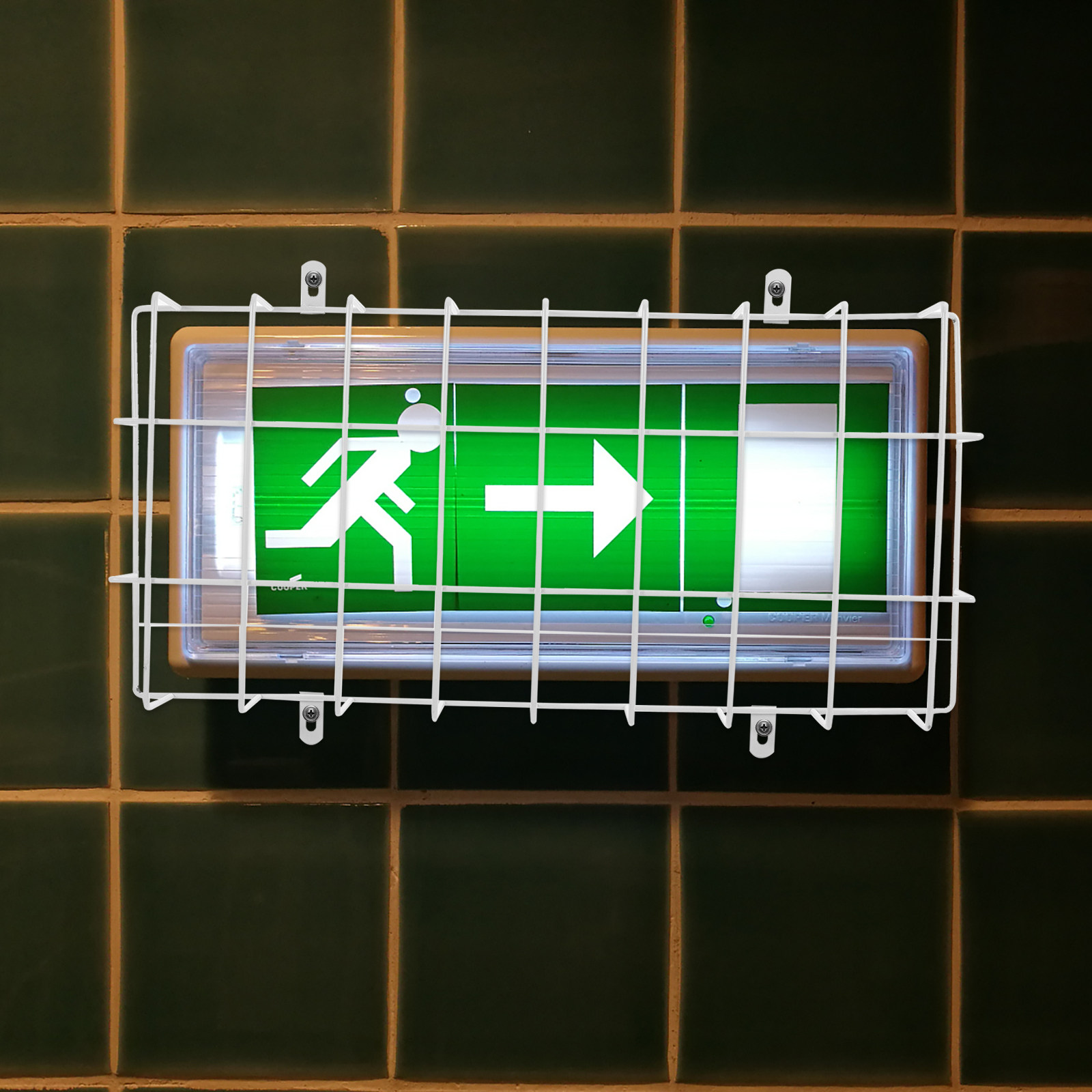 Gaiola Protetora de Metal para - Emergency Exit Sign avaliação e preço